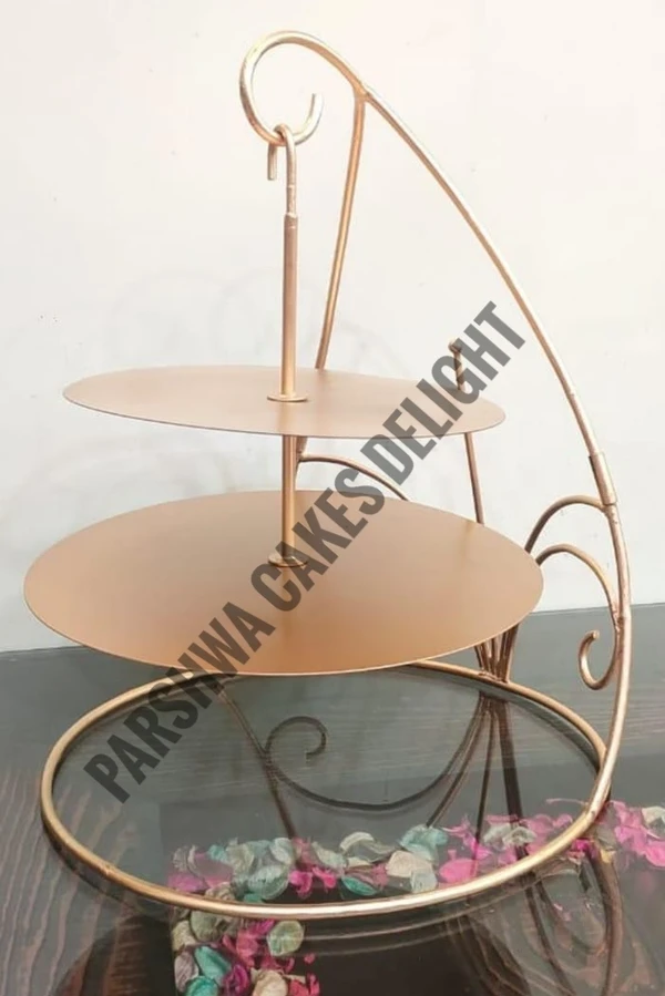 DOUBLE TIER CHANDELIER - GOLD