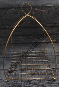 KNOT CAKE STAND - GOLD, BASE SIZE 10*10
