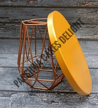 GEOMETRIC CAKE STAND - TOP COLOUR GOLD, PLATE SIZE 12 INCH
