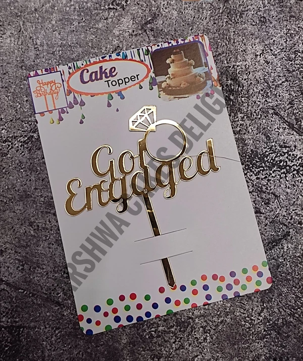 ACRYLIC TOPPER N - 80 Got Engaged, 4.5 INCHES