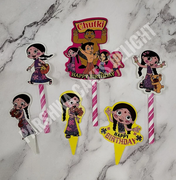 GLITTER THEME TOPPER - CHUTKI