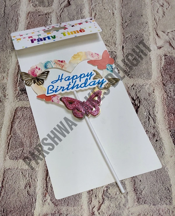 HBD BUTTERFLY TOPPER - DESIGN 1