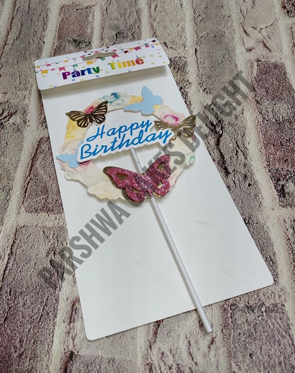 HBD BUTTERFLY TOPPER - DESIGN 2