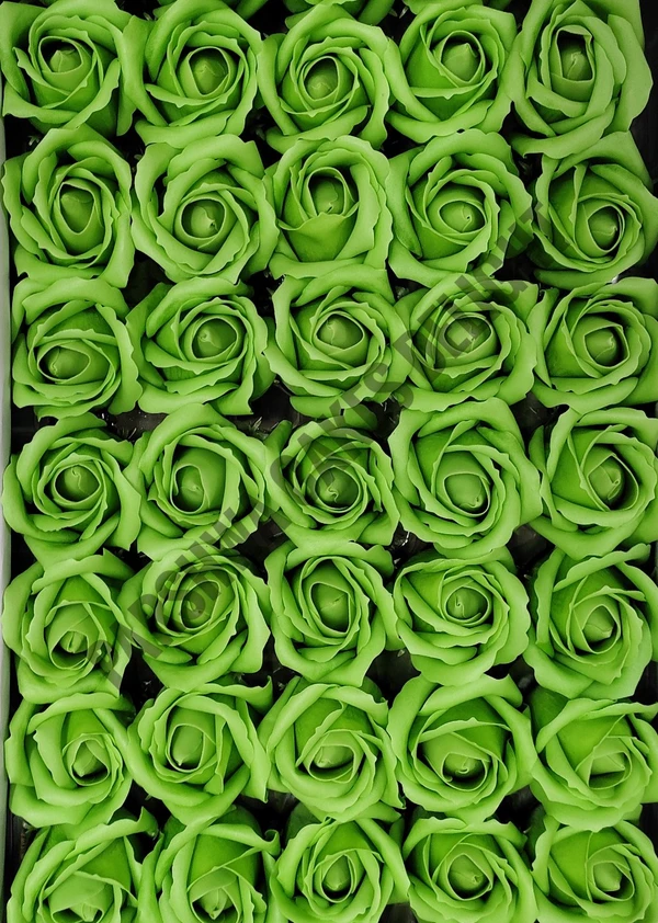 SOAP ROSE - GREEN, 1 PACK OF 4 PCS