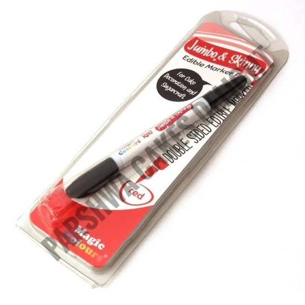 Magic Colours Edible Marker Pen for Cake - RED, 1PC