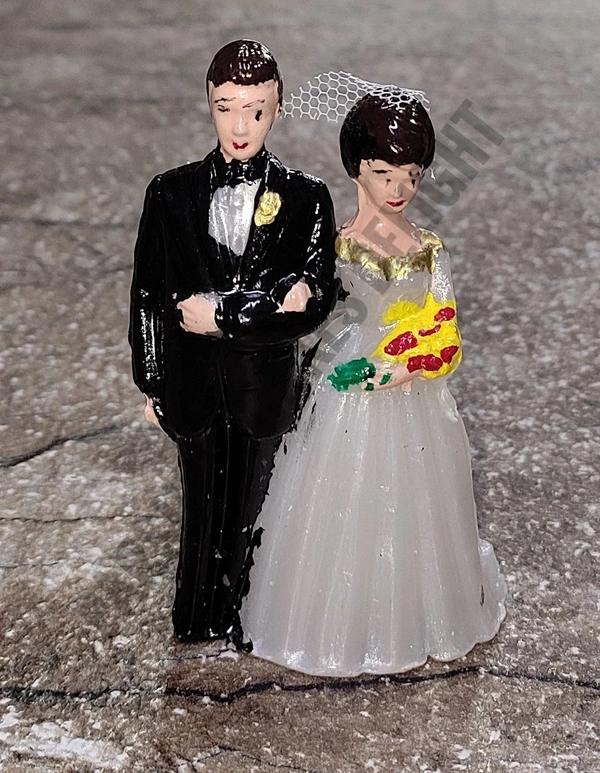 COUPLE MINIATURE - 1 PC, BLACK & WHITE