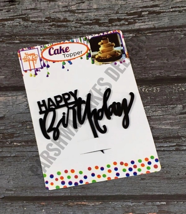 ACRYLIC TOPPER HB - 90, 4.5 INCHES, BLACK