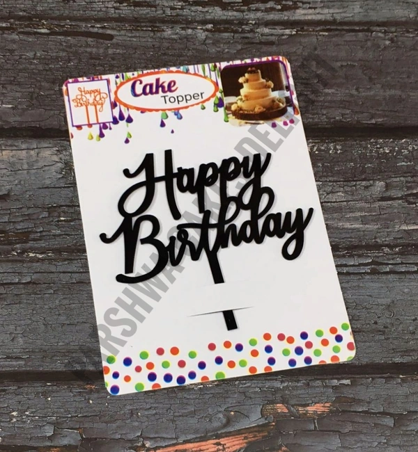 ACRYLIC TOPPER HB - 91, 4.5 INCHES, BLACK