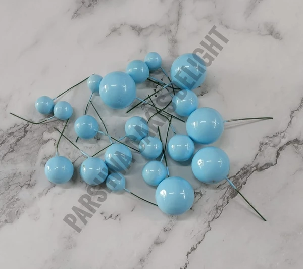 IMPORTED FAUX BALLS - BLUE, 2Cm - 2.5Cm - 3Cm - 4Cm