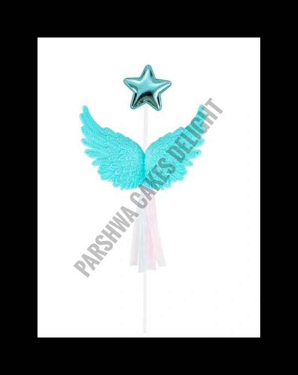 IMPORTED ANGEL WINGS TOPPER - BLUE