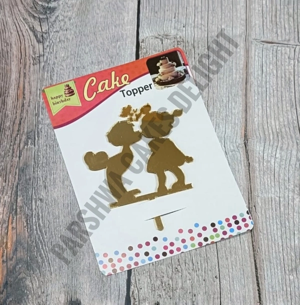 ACRYLIC TOPPER N - 110, 4.5 INCHES, GOLD
