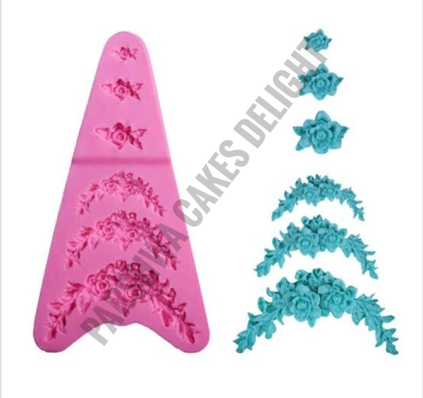 SILICONE FLOWER FONDANT MOULD