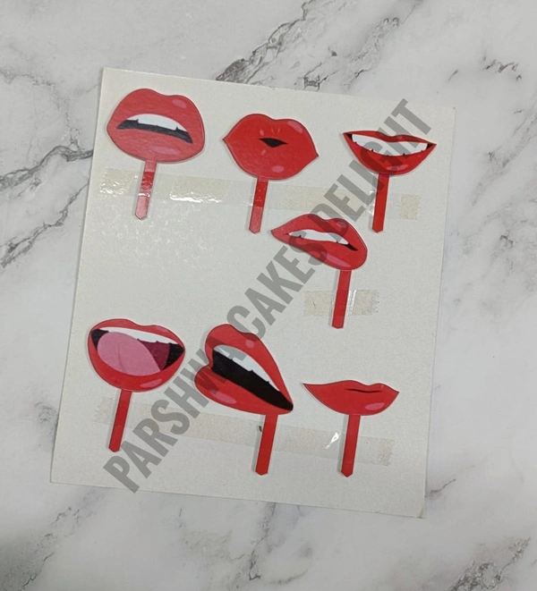 ACRYLIC THEME TOPPER - LIPS, 53