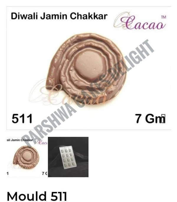 CACAO DIWALI MOULD - SMALL CHAKRI 511