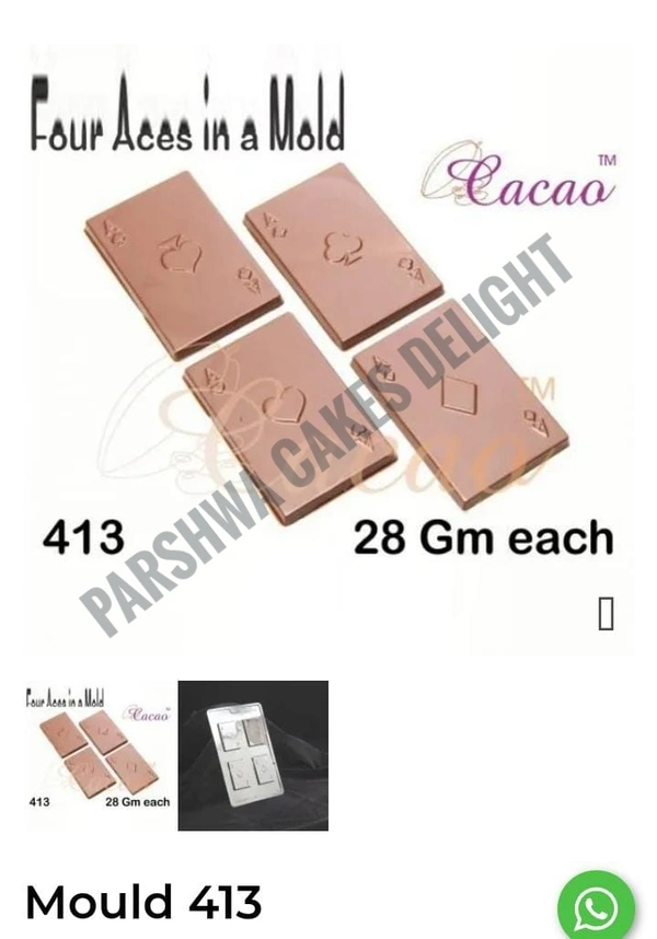 CACAO DIWALI MOULD - PLAYING CARDS 413