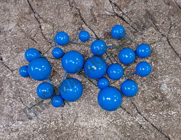 IMPORTED FAUX BALLS  - ROYAL BLUE, 2Cm - 2.5Cm - 3Cm - 4Cm