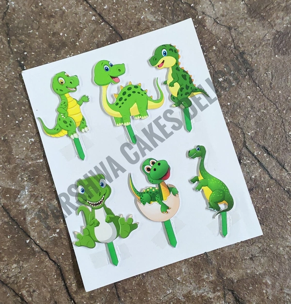 ACRYLIC THEME TOPPER - GREEN DINOSAUR, 55