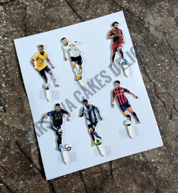 ACRYLIC THEME TOPPER - FOOTBALL PLAYERS, 58