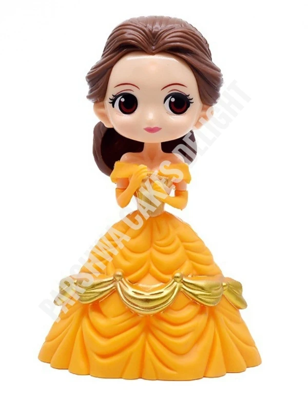 CAKE TOPPER PRINCESS - YELLOW, 1 PC