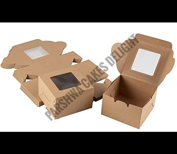 Brownie Box - Brown, One Brownie, 10 Pcs Pack