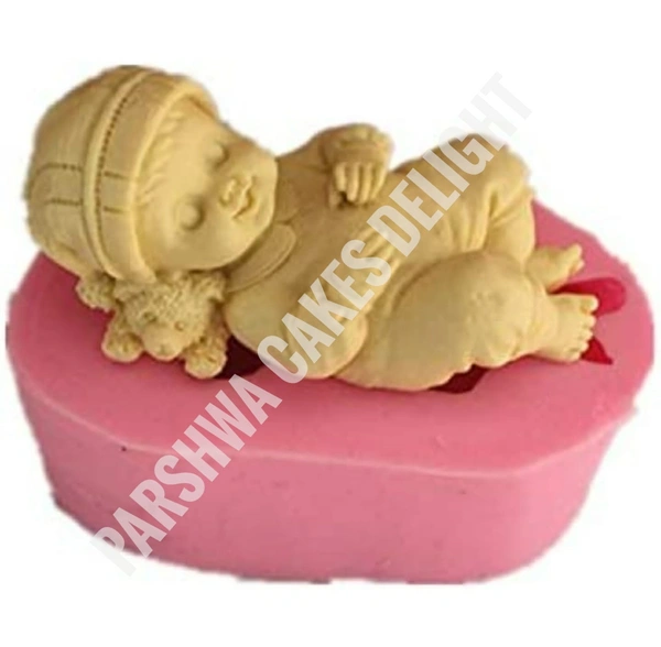 Sleeping Baby with Hat Mould