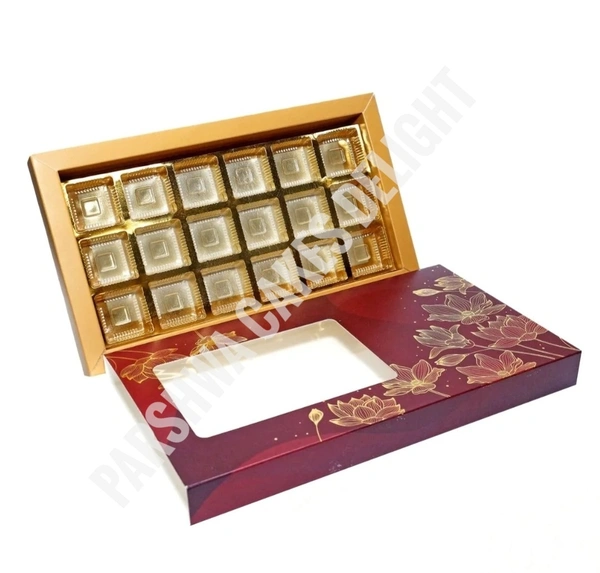 Chocolate Box - Maroon (Sleeve), 18 Cavity, 10 Pcs Pack