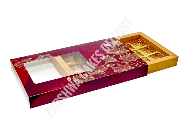 Chocolate Box - Maroon (Sleeve), 18 Cavity, 10 Pcs Pack