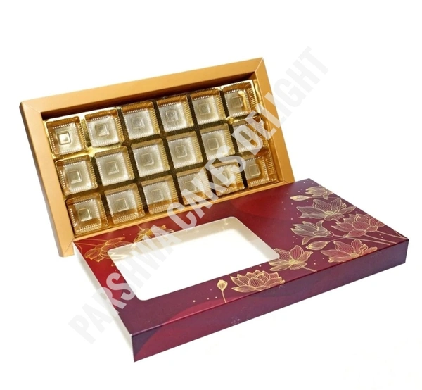 Chocolate Box - Maroon (Sleeve), 18 Cavity, 10 Pcs Pack