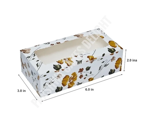 Brownie Box - 2 Brownie, 10 Pcs Pack, Floral