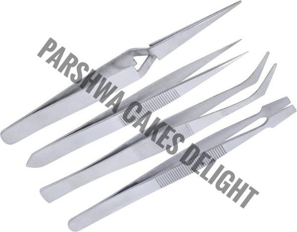 Tweezers Set - 4 Pcs Set