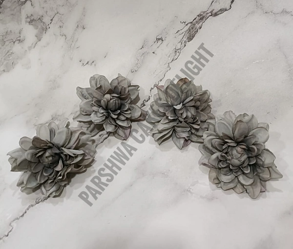 Carnation Flower - Grey, Delight 284, 4 Pcs Pack