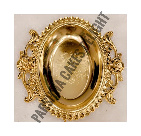Plastic Trays For Gifting - Gold, 10 Pcs Pack, Delight 3