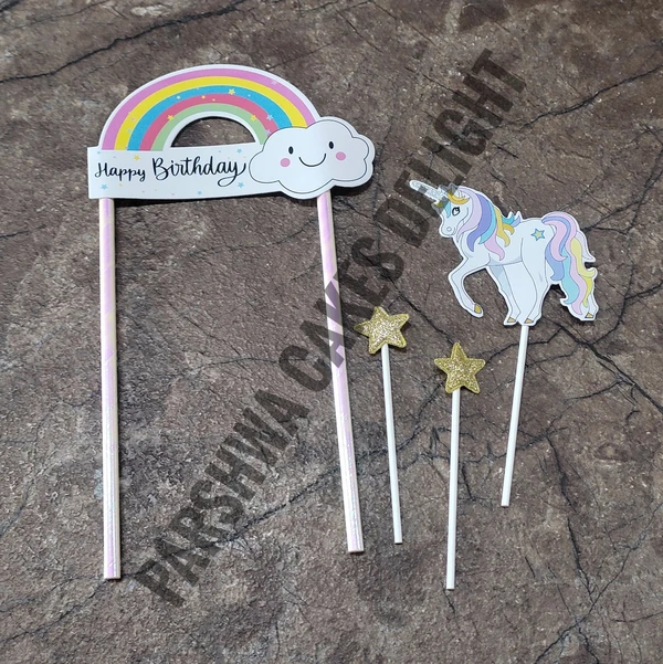 Unicorn Theme Topper - Star