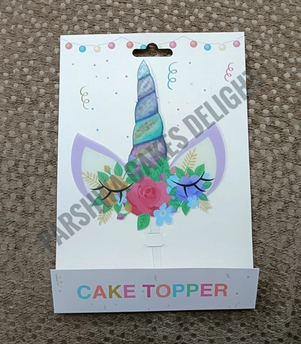 Unicorn Horn Topper - 1 Pc, Plastic