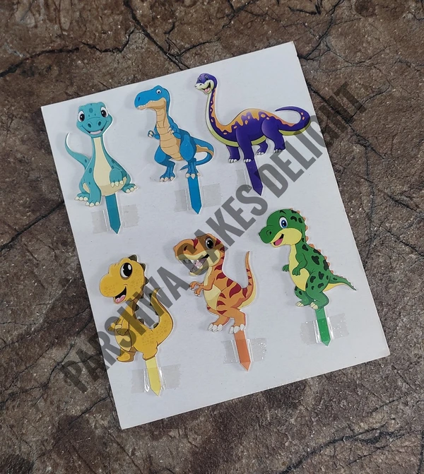 ACRYLIC THEME TOPPER - Dinosaur, Design 65