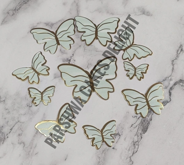 PAPER BUTTERFLY - 10 Pcs Pack, GREEN