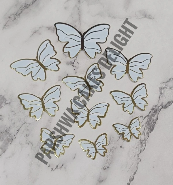 PAPER BUTTERFLY - 10 Pcs, BLUE