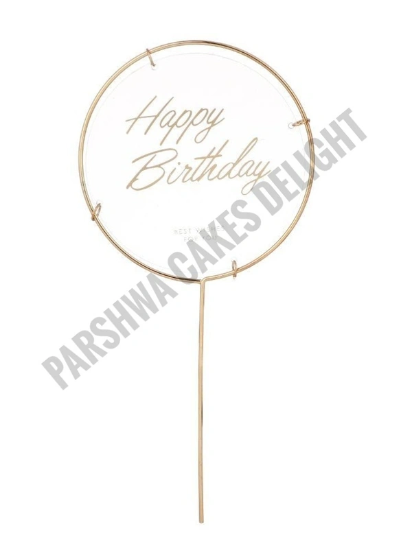 Hbd Transparent Topper - 1 Pc