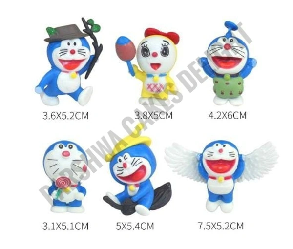 Jingle Wings Doremon Toy - 6 Pcs Set