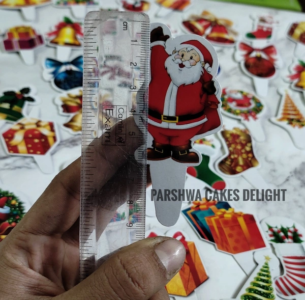 Christmas Character Paper Toppers - 10 Pcs Pack