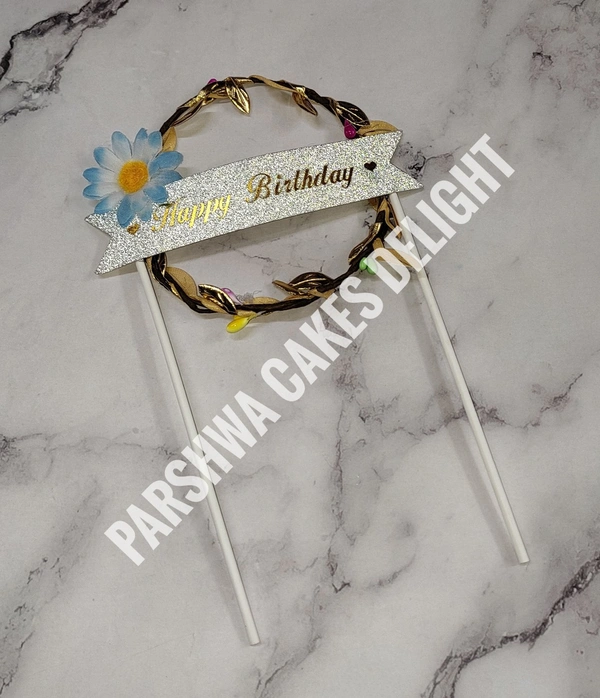Circle Floral Topper - D4