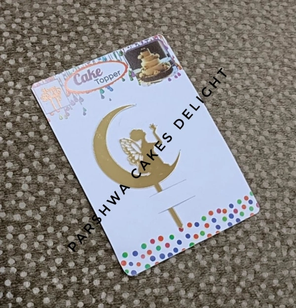 ACRYLIC TOPPER N - Moon Girl 128, 4.5 Inches, Gold