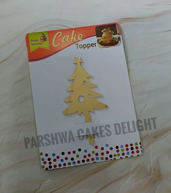 Christmas Topper - 4.5 Inches, C6, Gold