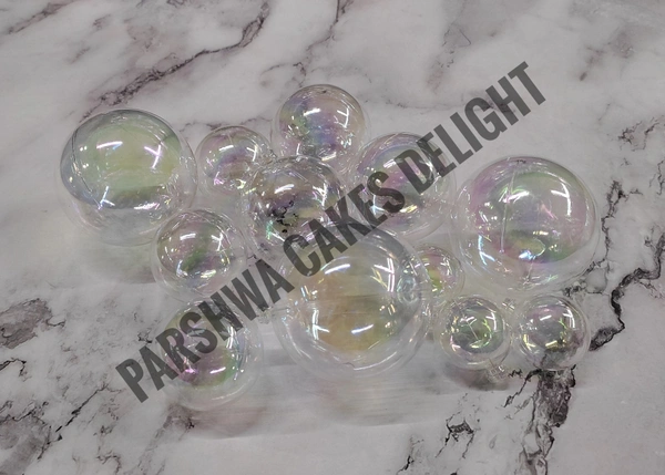 Transparent Crystal Ball - Transparent, 12 Pcs