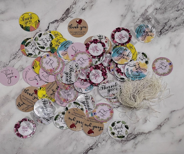 Hamper Tags - 100 Pcs Pack, Thank You