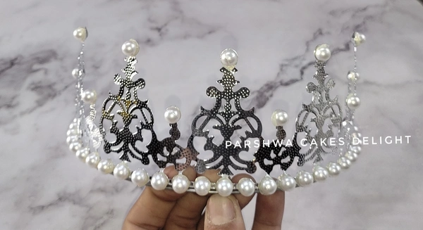 Half Diamond Crown - Silver, 1 Pc, Delight 1