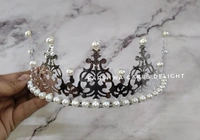 Half Diamond Crown - Silver, 1 Pc, Delight 1