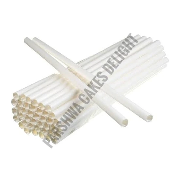 Plastic White Dowel Rods for Tiered Cake Construction - 10mm X 12 in. long, 1 PACK OF 8 PCS