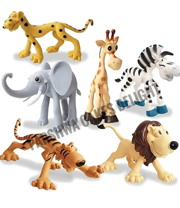 ANIMAL TOY SET - 6 Pcs, Plastic