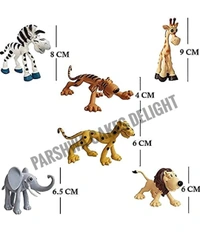 ANIMAL TOY SET - 6 Pcs, Plastic